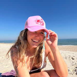 Pink Wave Trucker Hat