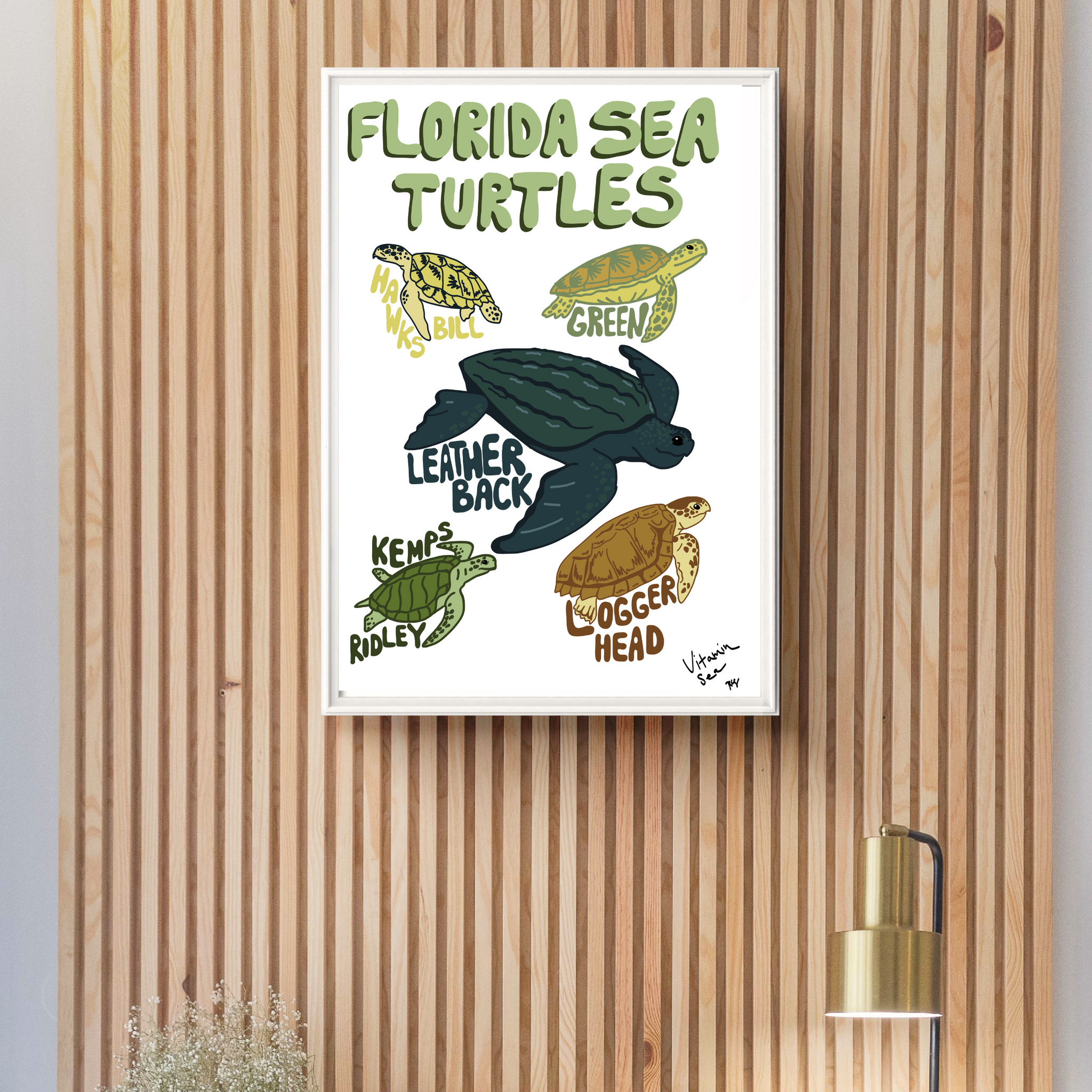 Florida Sea Turtle Print