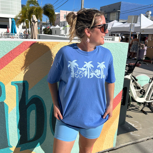 Blue Palms Tee