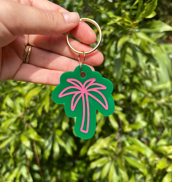 Palm Tree Keychain