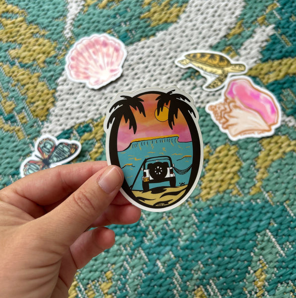 Jeep Sunset Sticker