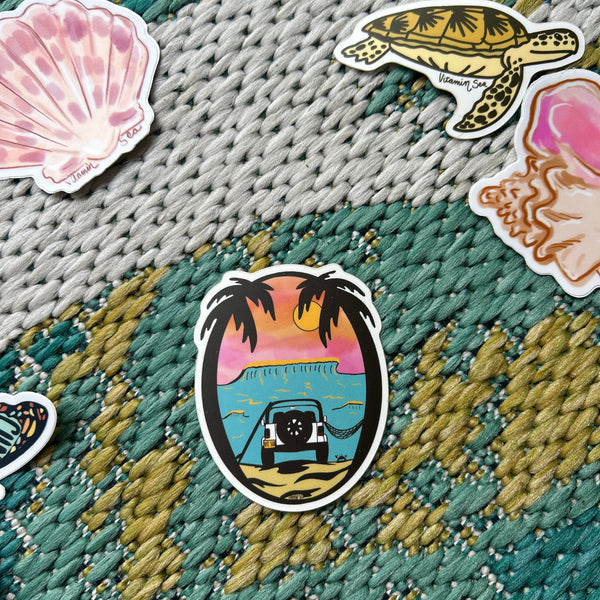 Jeep Sunset Sticker