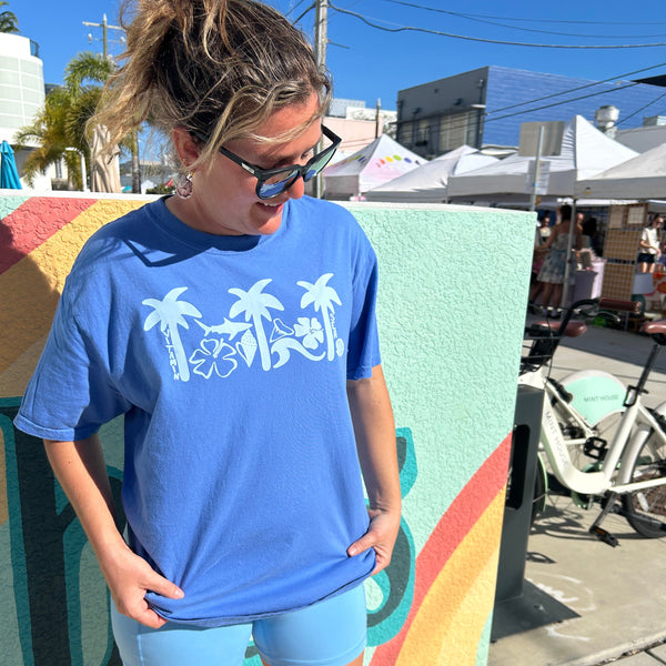 Blue Palms Tee