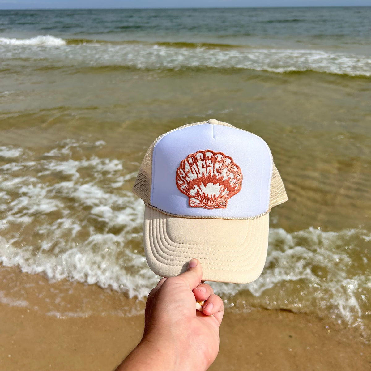 Seashell Trucker Hat – Vitamin Sea