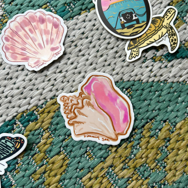 Conch Watercolor Sticker