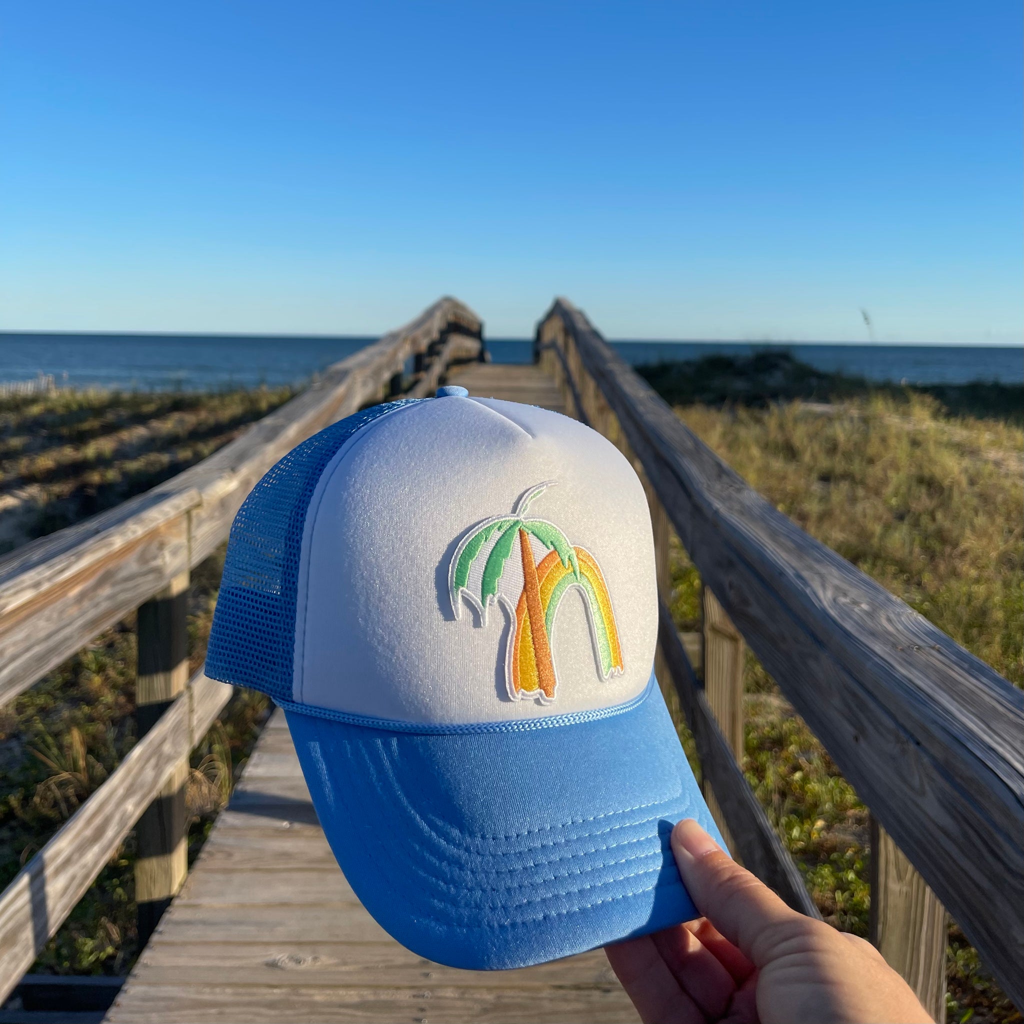 beachy foam trucker hat