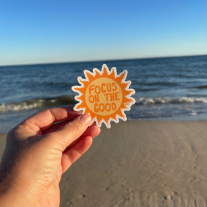 focus on the good sticker
