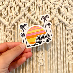 Sunset Van Sticker